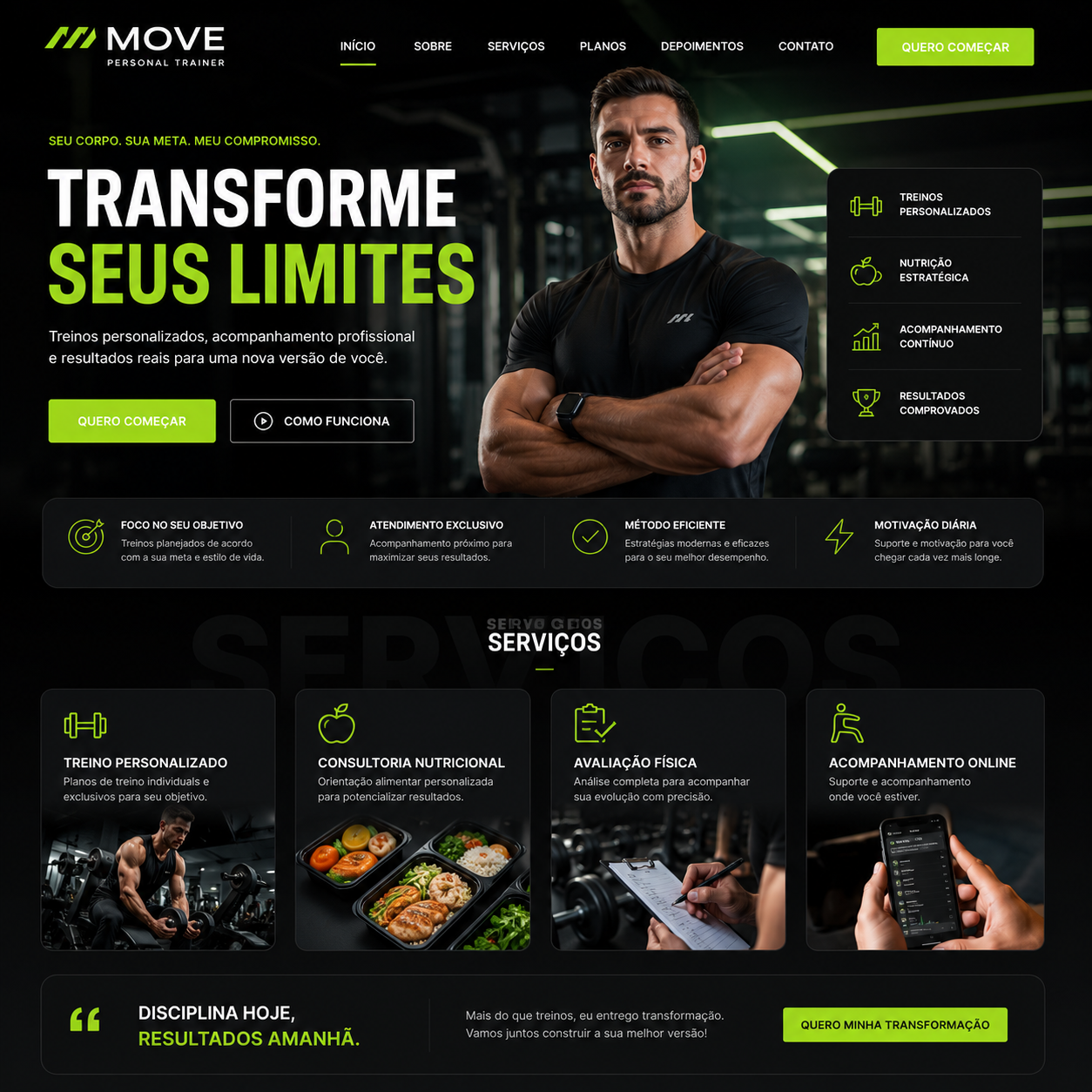 Projeto conceitual de site 9